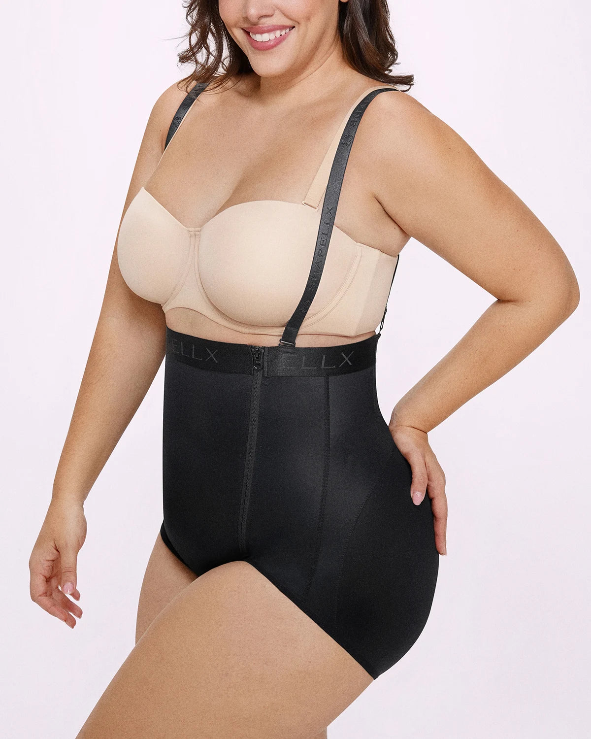 Targeted compression helps refine the midsection for a streamlined profile