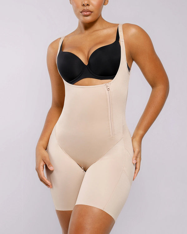 BOOT-YEAH™ SilkSculpt™ Open Bust Full Bodysuit