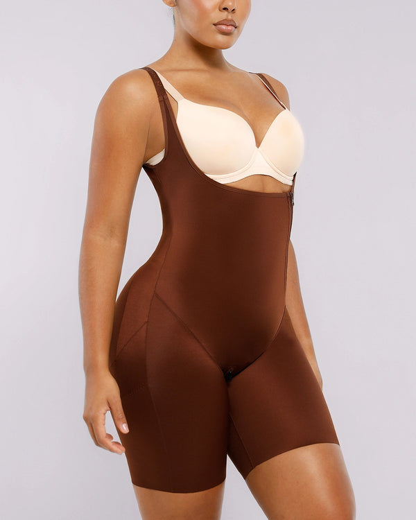 BOOT-YEAH™ SilkSculpt™ Open Bust Full Bodysuit