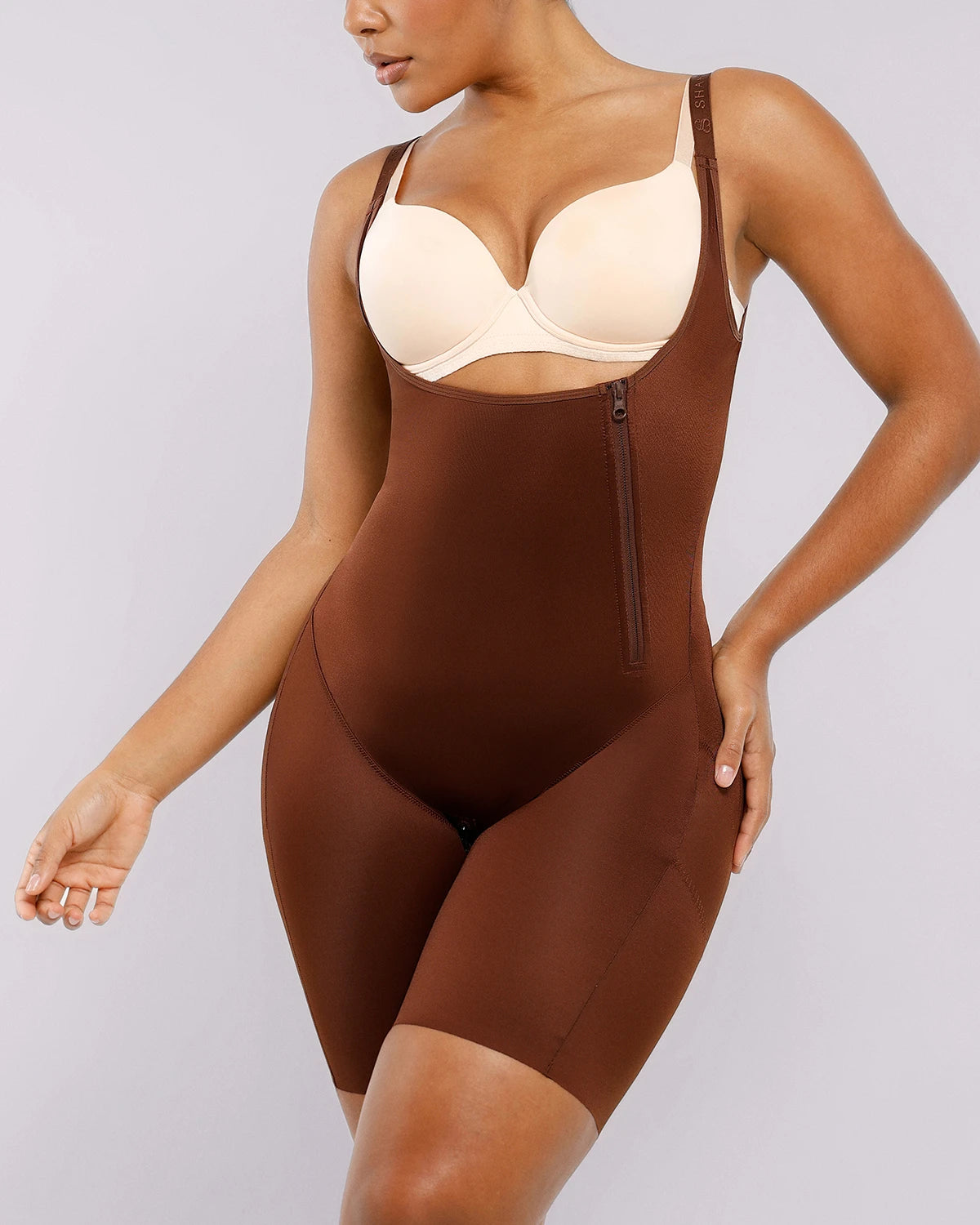 BOOT-YEAH™ SilkSculpt Open Bust Full Bodysuit