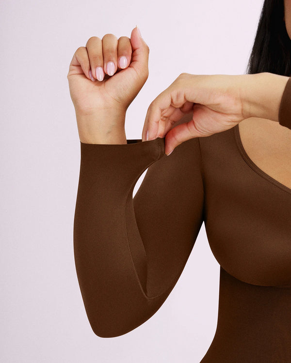 BOOT-YEAH™ Zip-Front Tummy Control Full-Length Bodysuit
