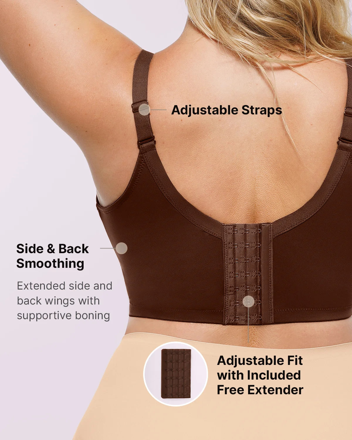 Back Smoothing Underwire Push-Up Bra
