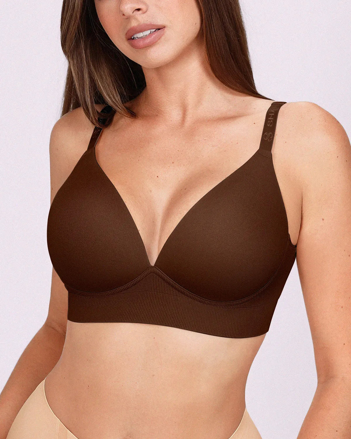 Back Smoothing Wireless Push-Up Bra