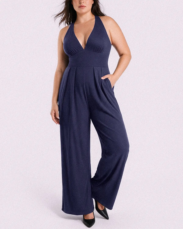 Bare Essentials™ AirSlim® Deep Plunge Built-In Shaping Jumpsuit