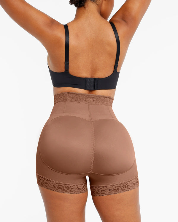 Bare Essentials™ AirSlim® Lace Steel Boned Butt Enhancer Short