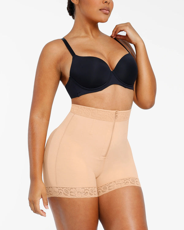 Bare Essentials™ AirSlim® Lace Steel Boned Butt Enhancer Short