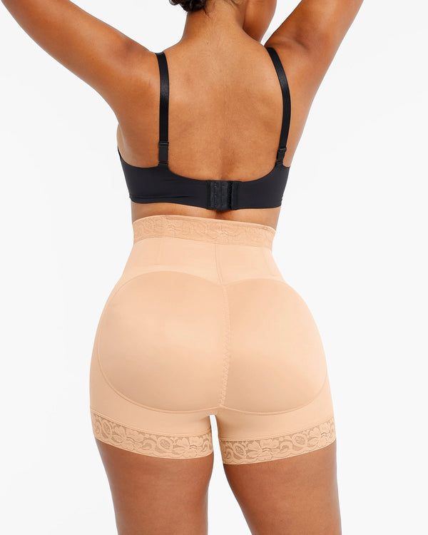 Bare Essentials™ AirSlim® Lace Steel Boned Butt Enhancer Short