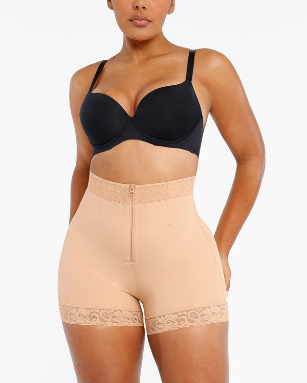 Bare Essentials™ AirSlim® Lace Steel Boned Butt Enhancer Short
