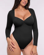 Bare Essentials™ AirSlim® Long Sleeve Thong Bodysuit