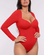 Bare Essentials™ AirSlim® Long Sleeve Thong Bodysuit