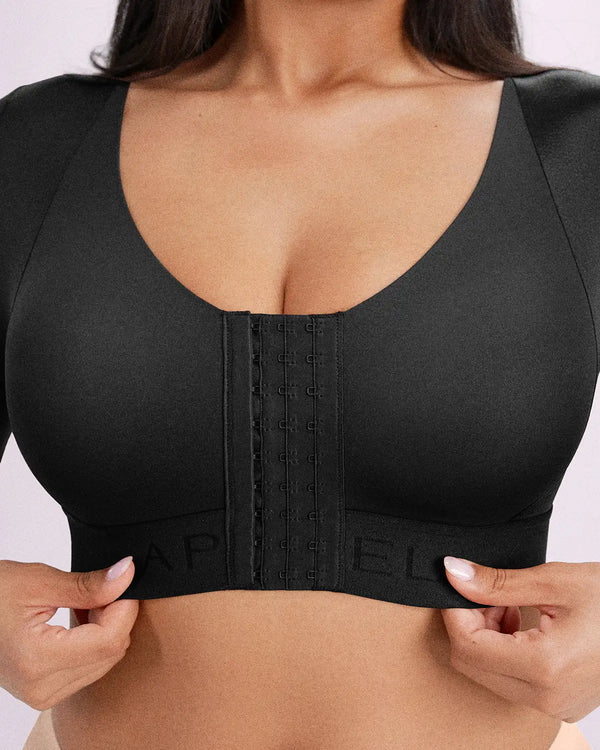 Bare Essentials™ Elbow Sleeve Back Smoothing Top
