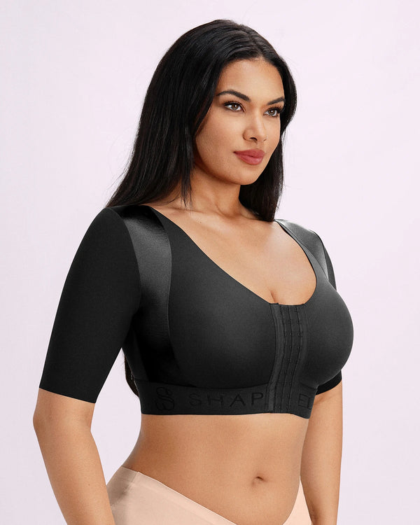 Bare Essentials™ Elbow Sleeve Back Smoothing Top