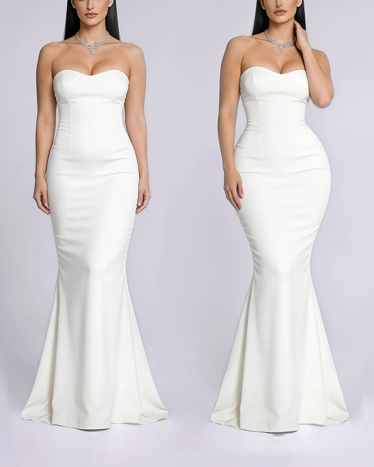 A seamless foundation layer for dresses skirts and fitted outfits