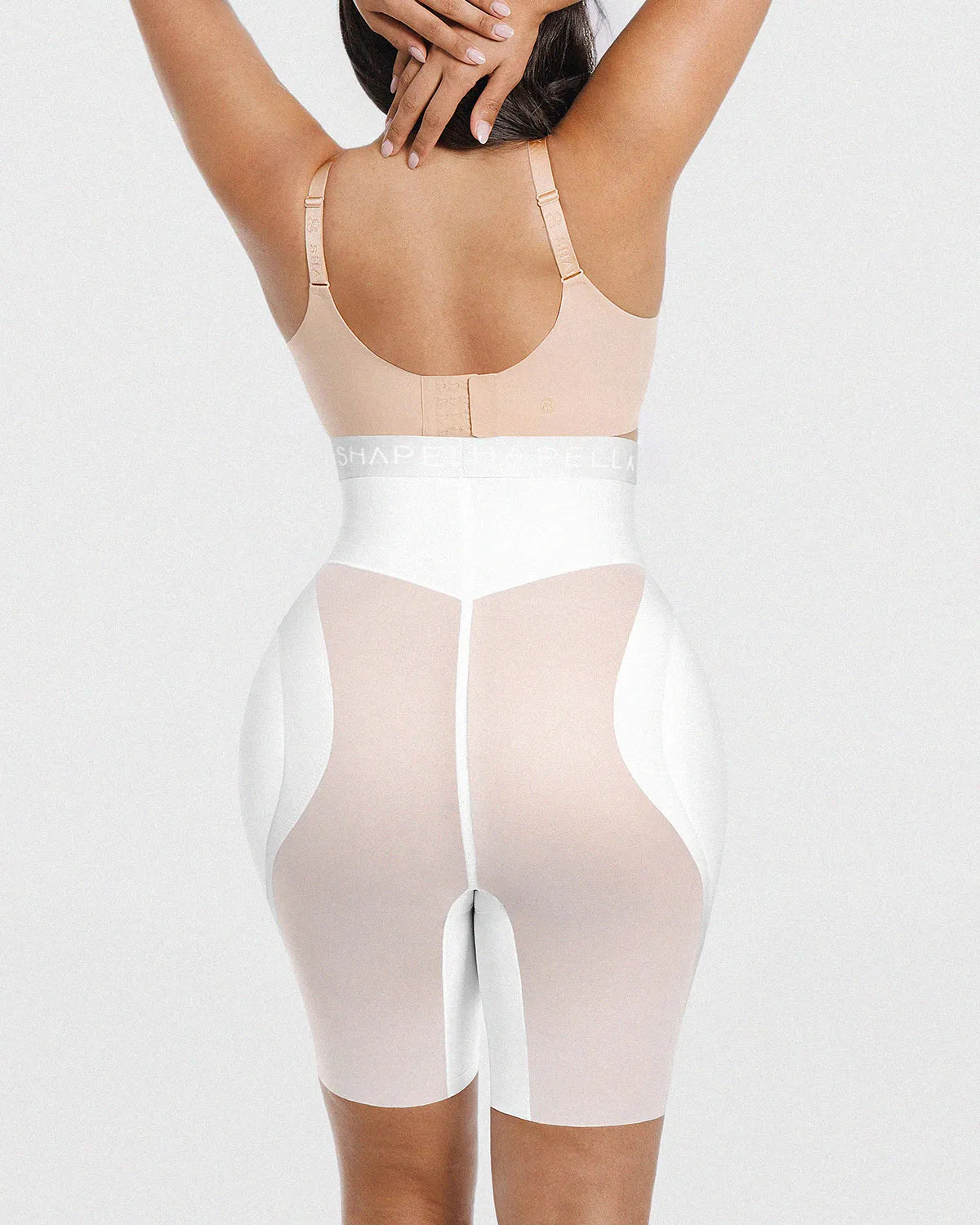 Padded hip design helps create a fuller and more rounded appearance