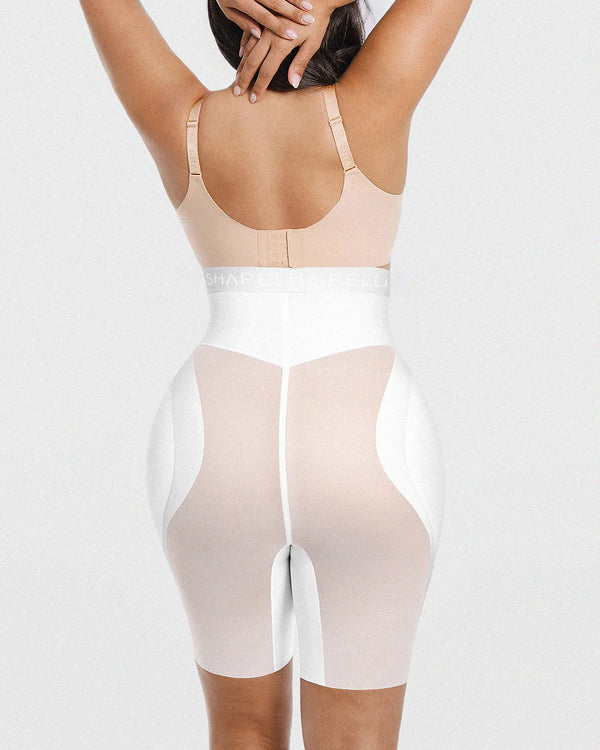 Padded hip design helps create a fuller and more rounded appearance