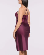 Bare Essentials™ Satin Lace Pajama Dress