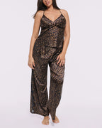 Bare Essentials™ Satin Lace Pajama Pants Set