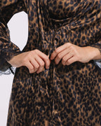 Bare Essentials™ Satin Lace Pajama Robe
