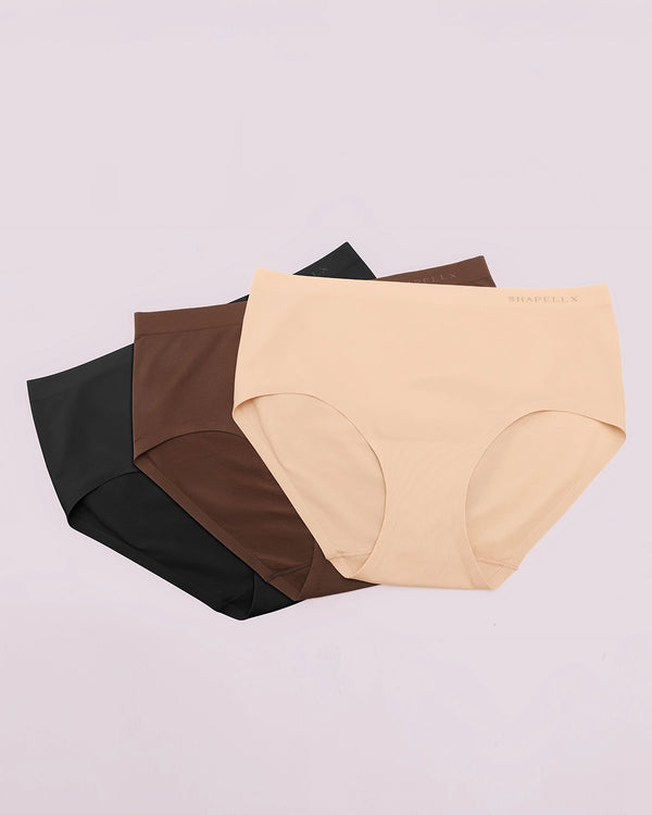 Bare Essentials™ Skin Flow™ Comfy Mid-Rise Brief 3-Pack