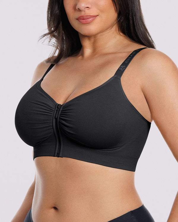 Bare Essentials™ Skin Flow™ Front-Zipper Wireless Bra