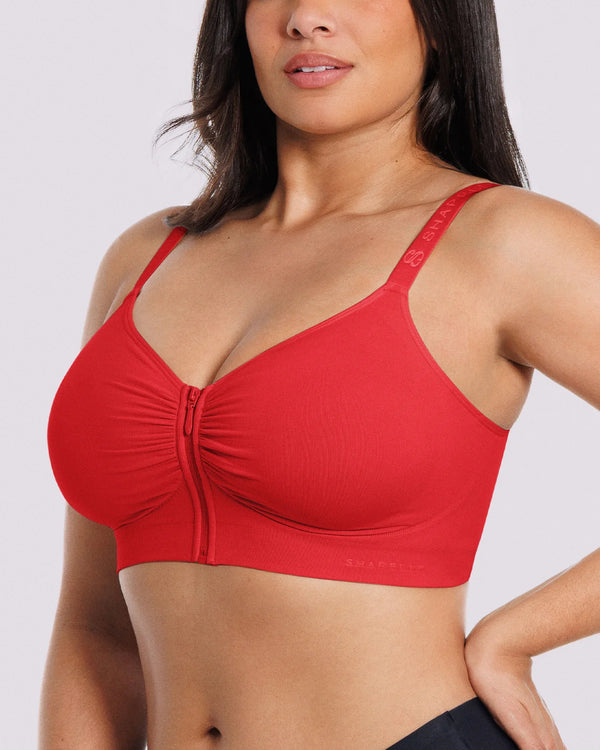 Bare Essentials™ Skin Flow™ Front-Zipper Wireless Bra