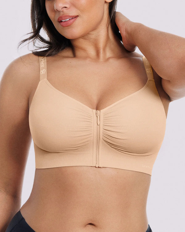 Bare Essentials™ Skin Flow™ Front-Zipper Wireless Bra
