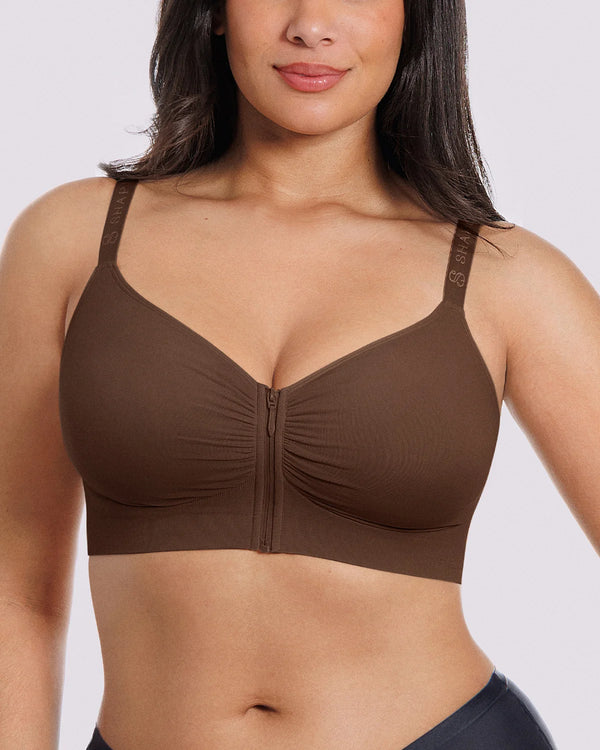 Bare Essentials™ Skin Flow™ Front-Zipper Wireless Bra