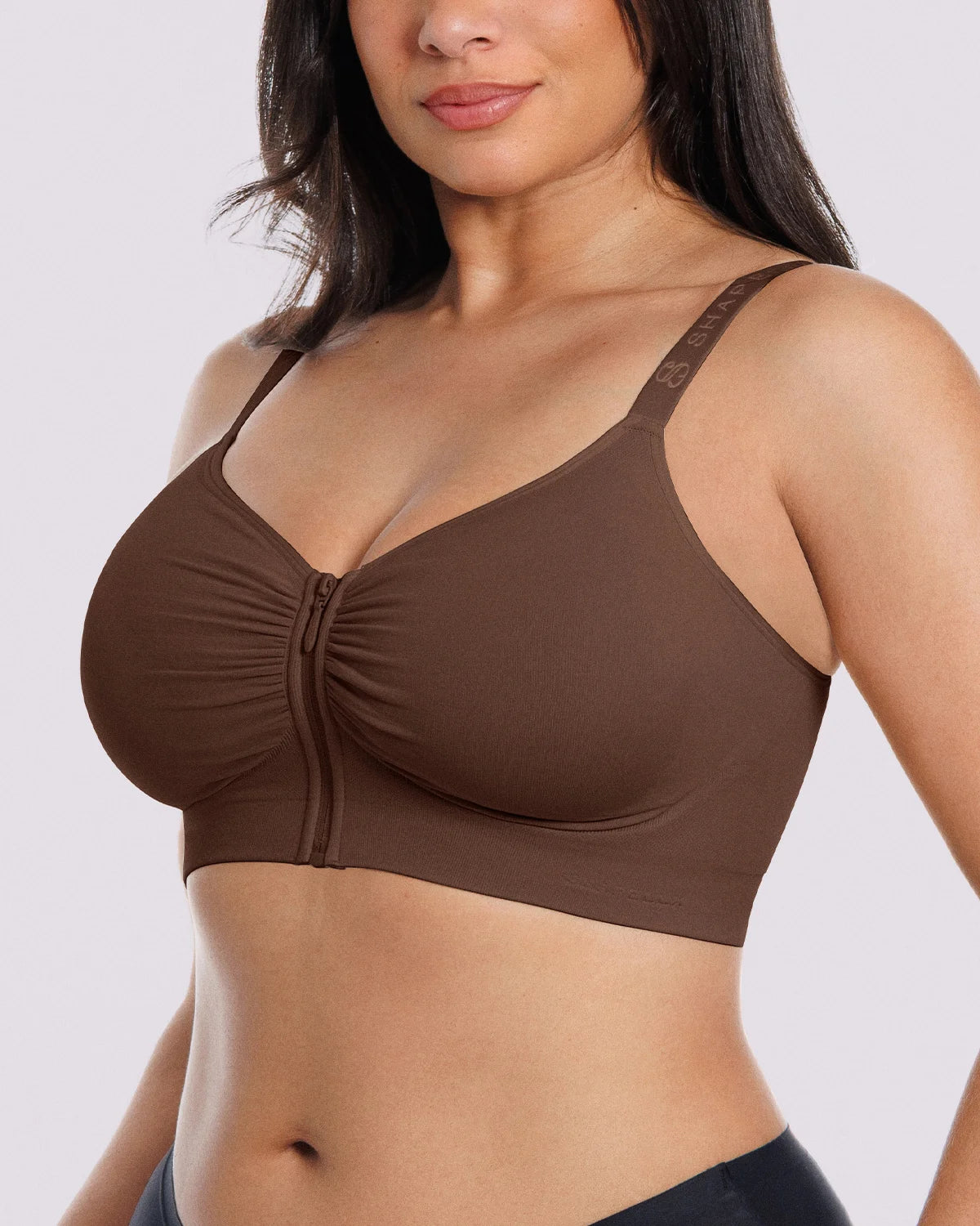 Bare Essentials™ Skin Flow™ Front-Zipper Wireless Bra