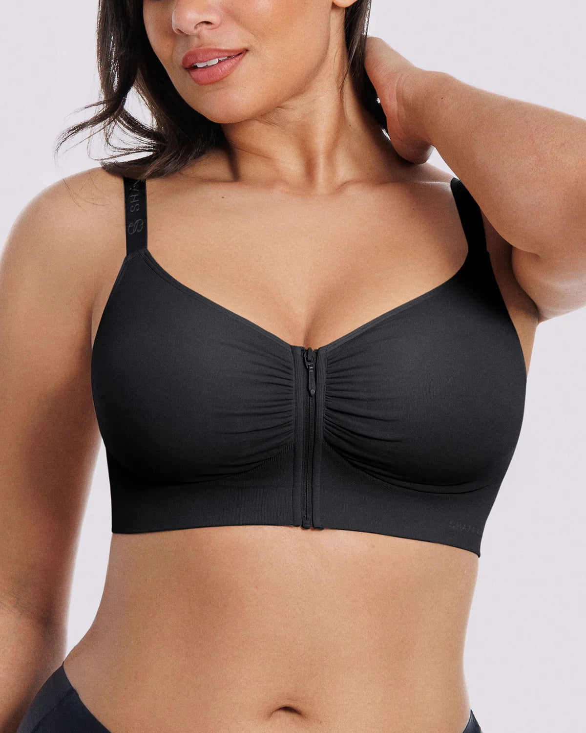 Bare Essentials™ Skin Flow™ Front-Zipper Wireless Bra