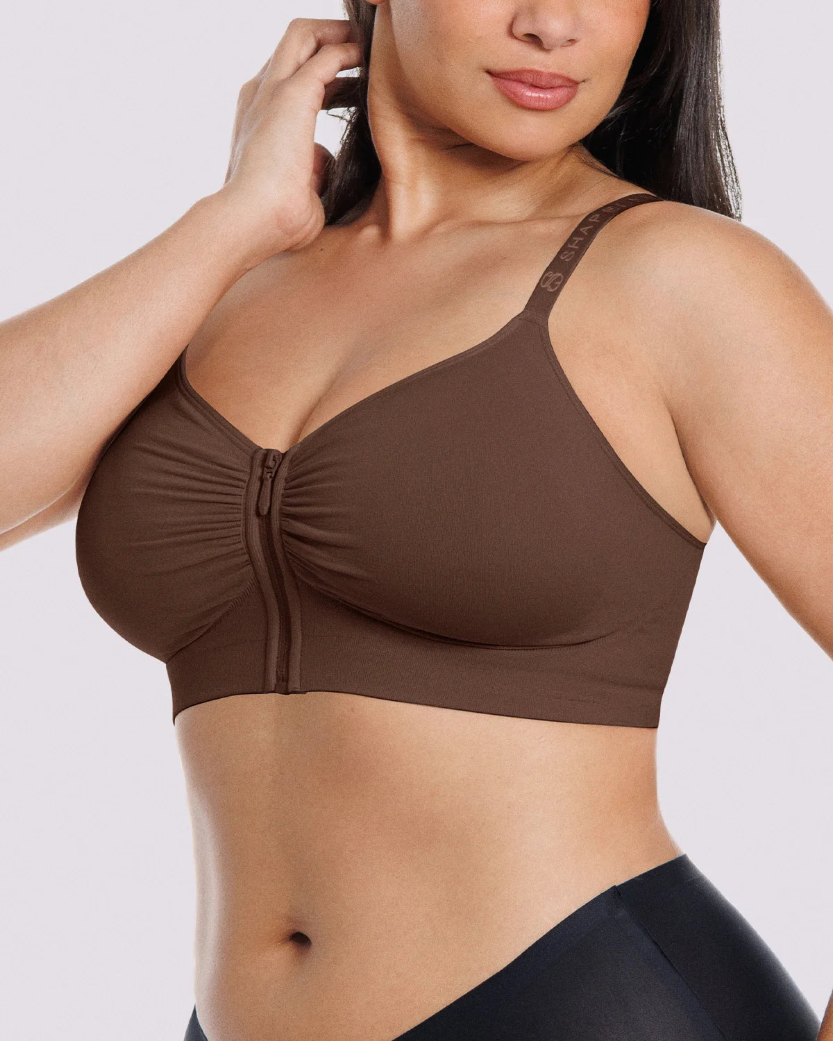 Bare Essentials™ Skin Flow™ Front-Zipper Wireless Bra