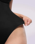 Bare Essentials™ Skin Flow™ Zipper Front Thong Bodysuit
