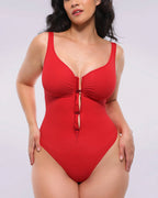 Bare Essentials™ Skin Flow™ Zipper Front Thong Bodysuit