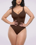 Bare Essentials™ Skin Flow™ Zipper Front Thong Bodysuit