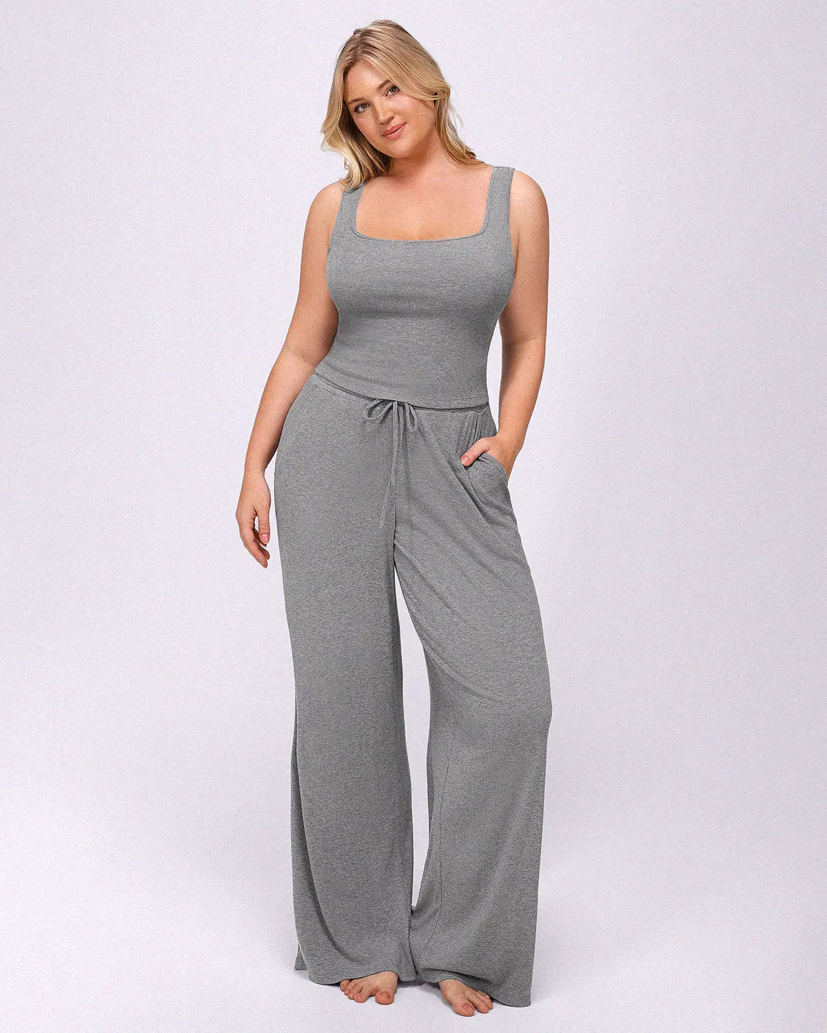 Bare Essentials™ Soft Modal Rib Pants Set