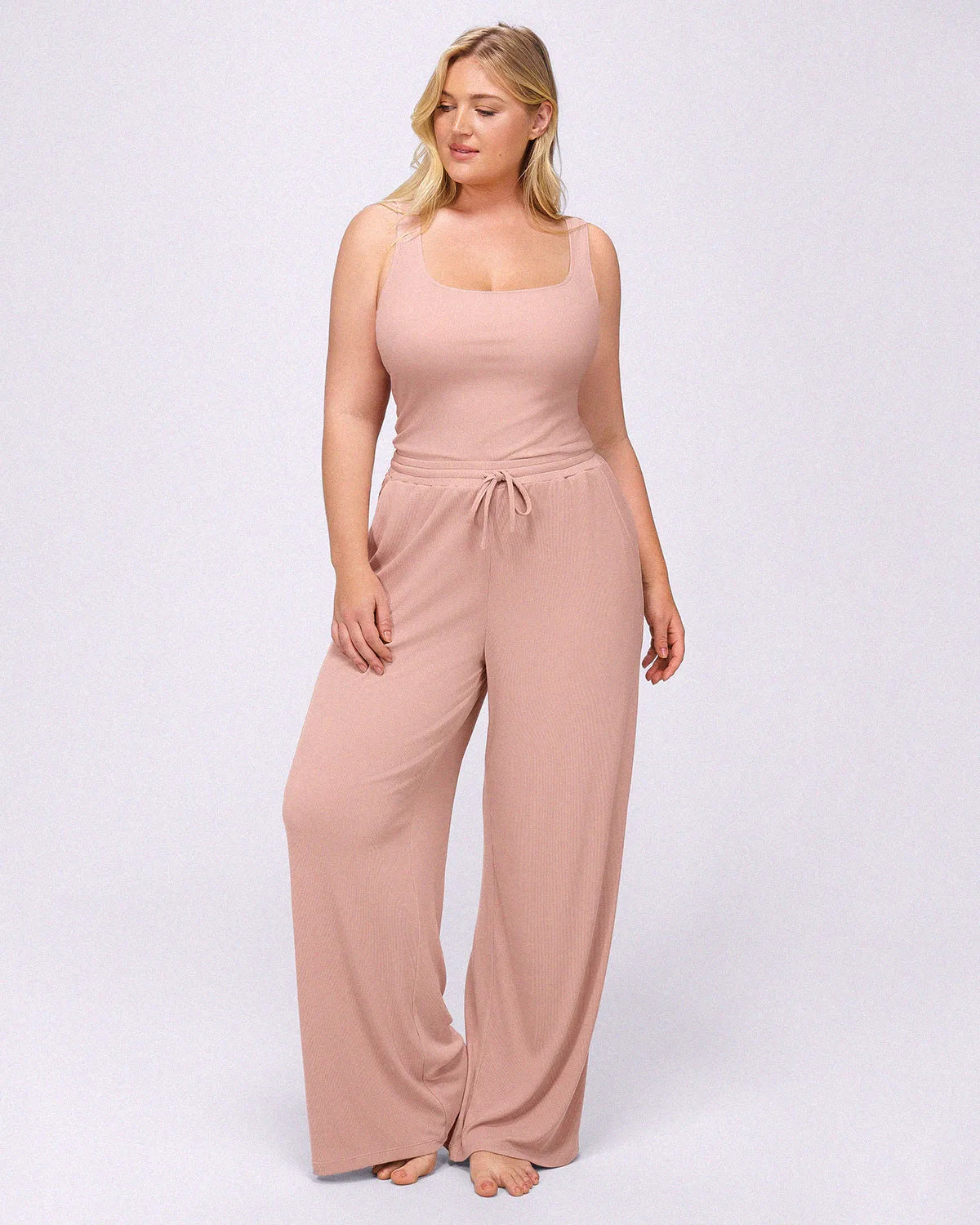 Bare Essentials™ Soft Modal Rib Pants Set