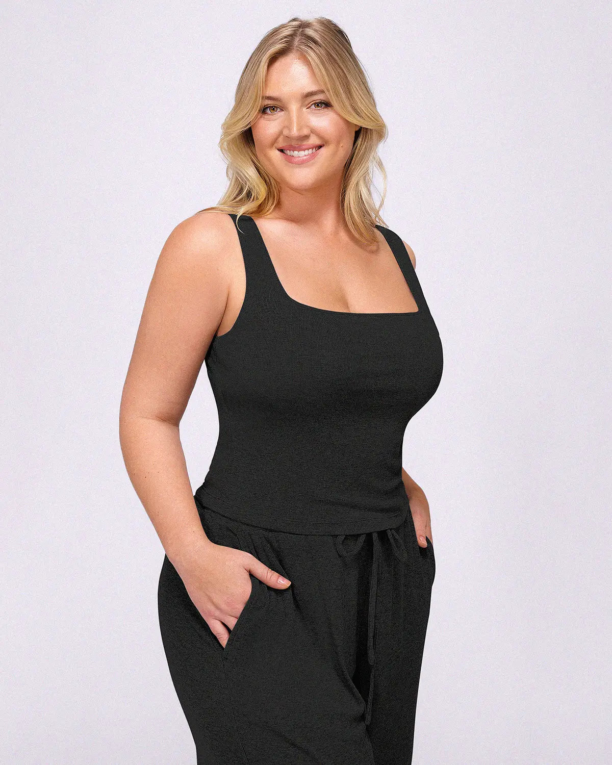 Bare Essentials™ Soft Modal Rib Pants Set