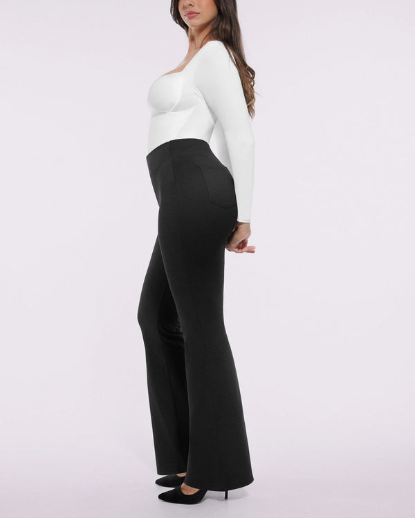 Bare Essentials AirSlim Back Pocket Flare Work Pant | SHAPELLX Bare Essentials AirSlim Back Pocket Flare Work Pant | SHAPELLX
