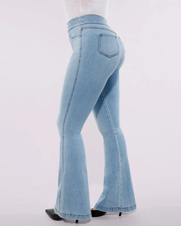 Bare Essentials™ AirSlim® High-Waisted Padded Hip Flare Jeans