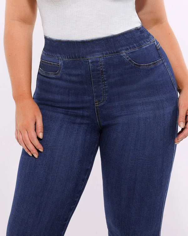 Bare Essentials™ AirSlim® High-Waisted Padded Hip Flare Jeans