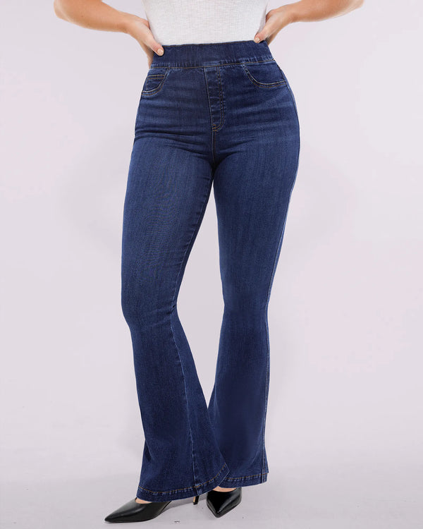Bare Essentials™ AirSlim® High-Waisted Padded Hip Flare Jeans