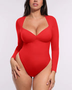 Bare Essentials™ AirSlim® Long Sleeve Thong Bodysuit