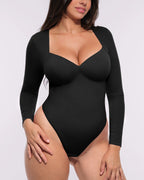 Bare Essentials™ AirSlim® Long Sleeve Thong Bodysuit