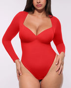 Bare Essentials™ AirSlim® Long Sleeve Thong Bodysuit