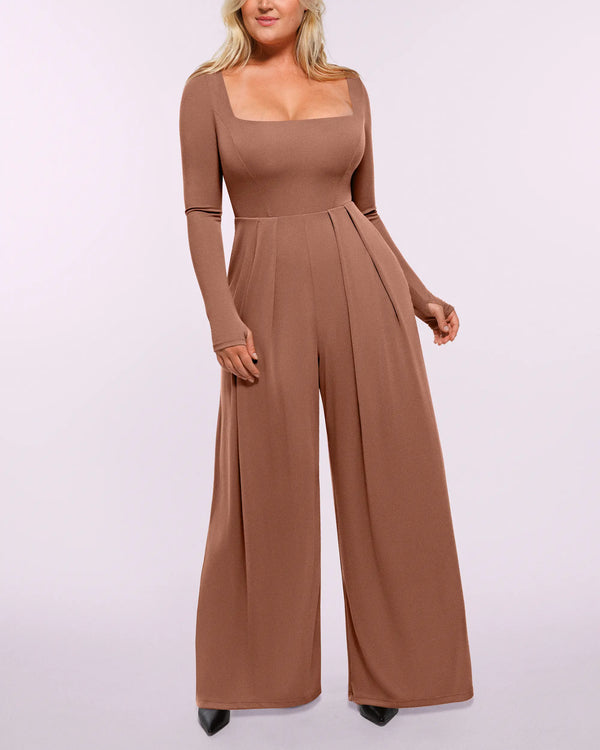 Bare Essentials™ AirSlim® Square Neckline Built-In Shaping Jumpsuit