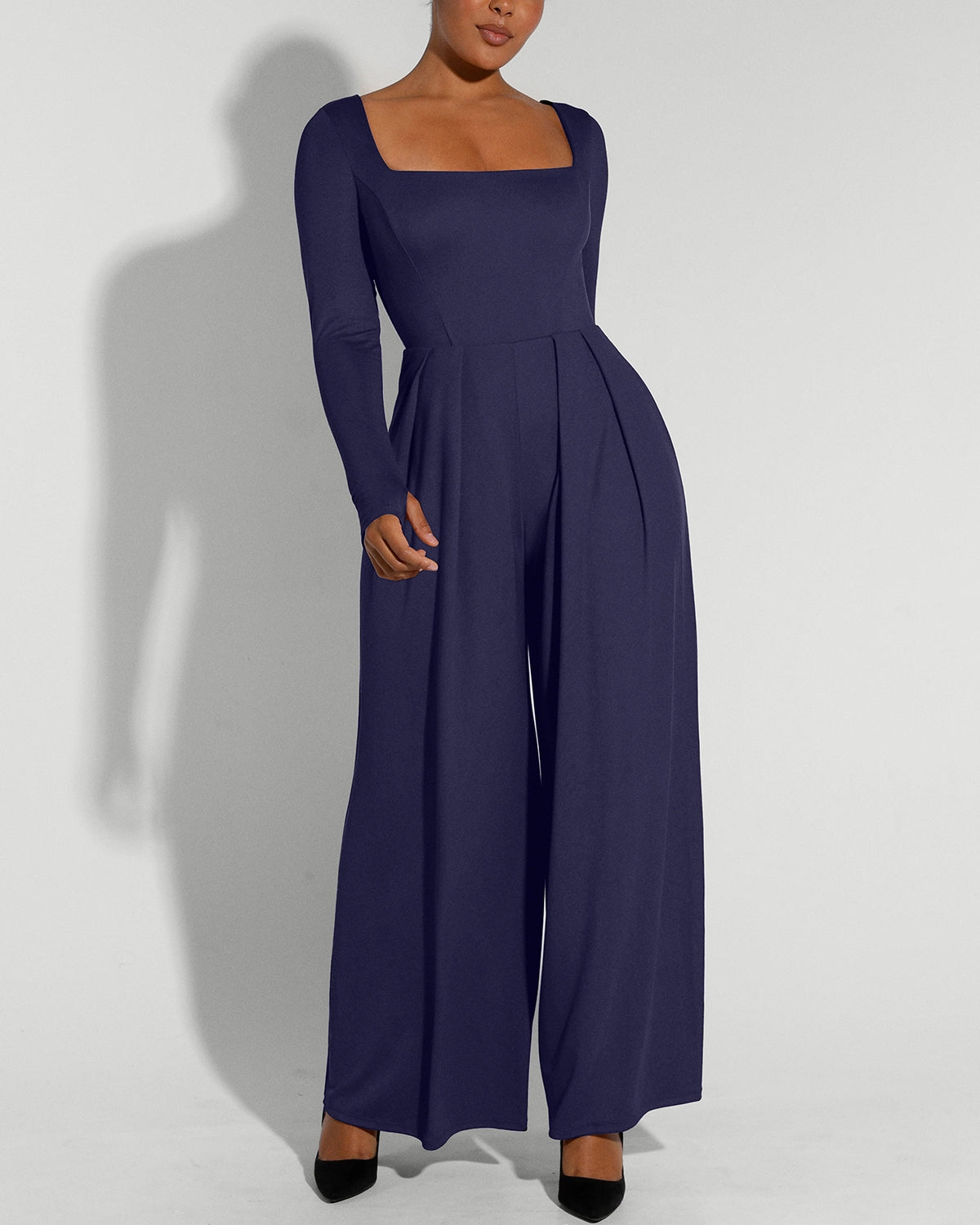 Bare Essentials™ AirSlim® Square Neckline Built-In Shaping Jumpsuit