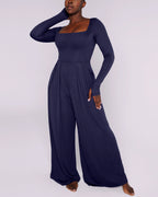 Bare Essentials™ AirSlim® Square Neckline Built-In Shaping Jumpsuit