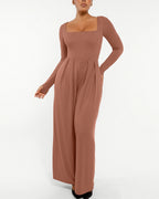 Bare Essentials™ AirSlim® Square Neckline Built-In Shaping Jumpsuit