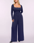 Bare Essentials™ AirSlim® Square Neckline Built-In Shaping Jumpsuit