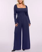 Bare Essentials™ AirSlim® Square Neckline Built-In Shaping Jumpsuit