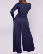 Bare Essentials™ AirSlim® Square Neckline Built-In Shaping Jumpsuit